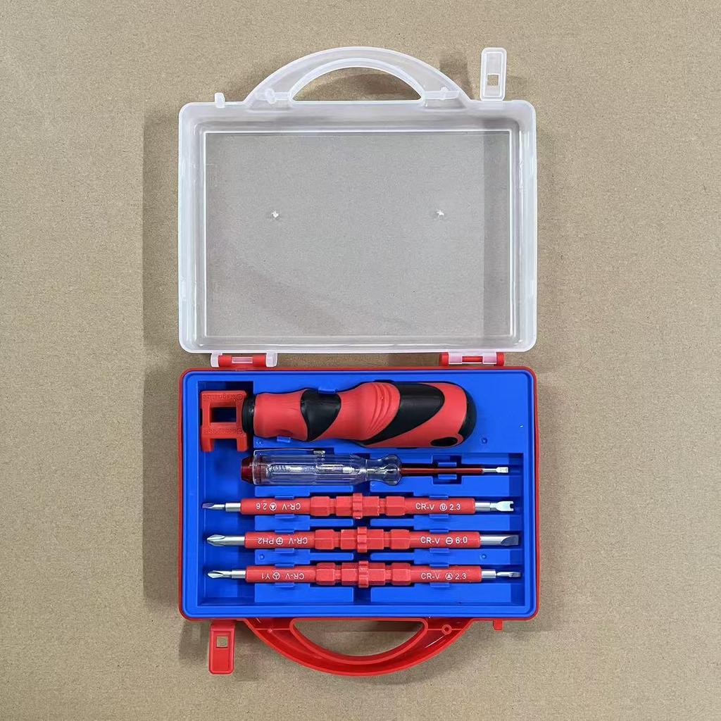 Изолированный набор отверток для электрика: Шлицевая, крестовая, Torx Двойного назначения