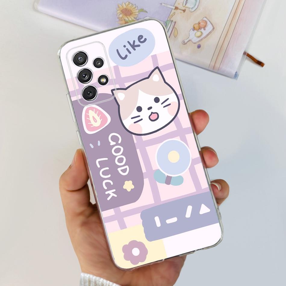 Чехол для Samsung Galaxy A52 Чехол Samsung A52s 5G Элегантная Печать Мягкий Силикон ТПУ Задняя Крышка Телефона Для Samsung A52 4G 5G A 52 52s
