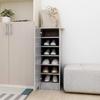 VidaXL Shoe Cabinet Concrete Grey 32x35x92 Cm Chipboard 808976