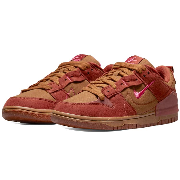 Nike Женские кроссовки Dunk Low Disrupt 2 Desert Bronze Brown Rugged-Orange Canyon-Rust DH4402-200