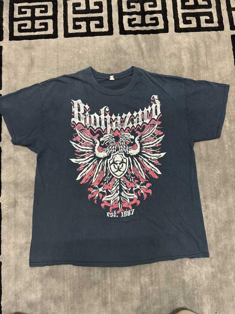 Футболки с принтом Biohazard Хлопковая рубашка Для мужчин и женщин S5XL Футболка Для фаната NZ1755 Унисекс футболка