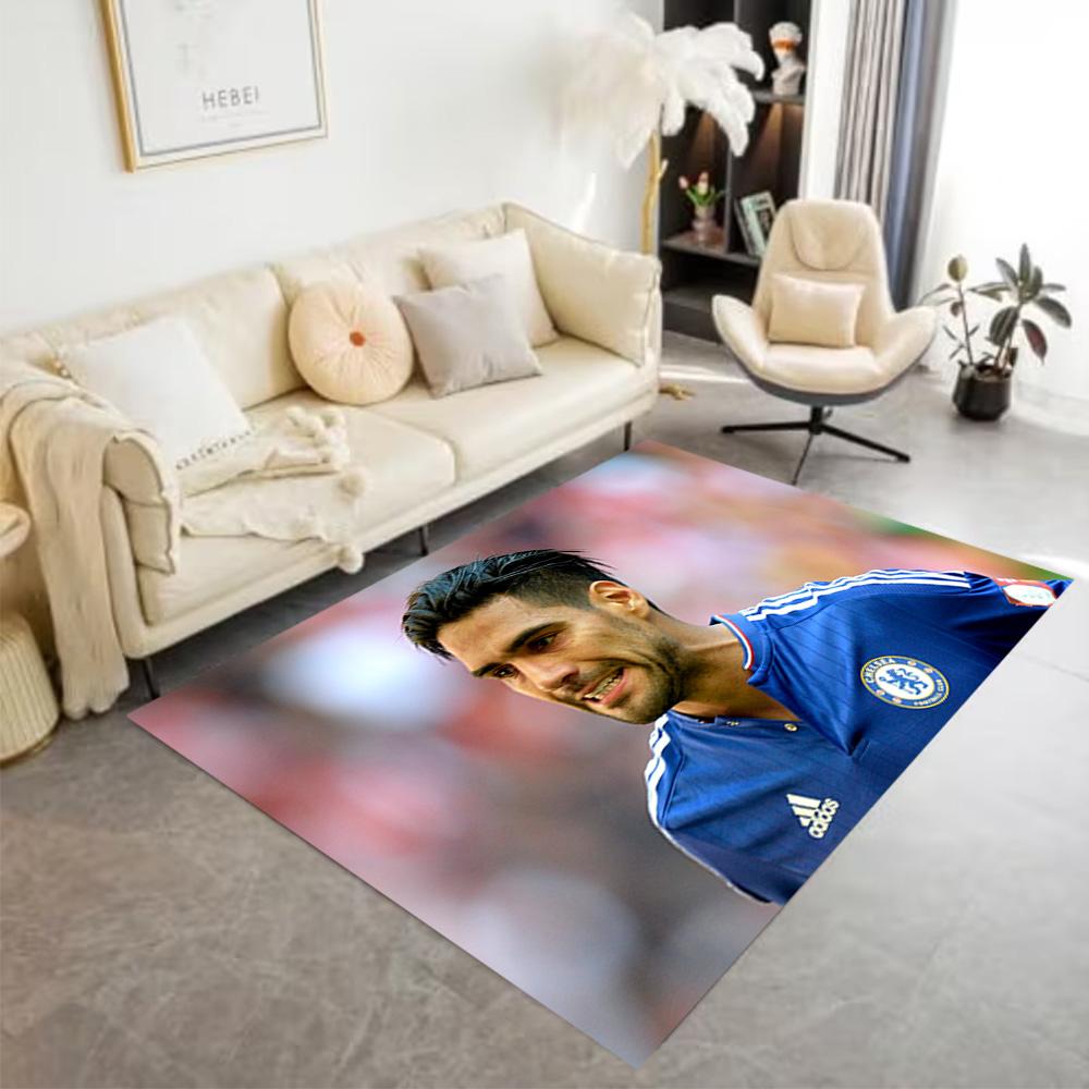 Chelsea Fc Player Action Floor Rug Office Rug Design for Dining Room Game Room Entryway Playrooms Anti-slip Rug Decorate Offices Gift for Festivals