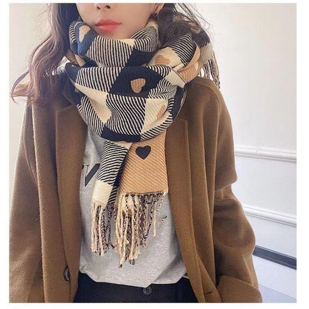 Coldproof Neck Warmer Windproof Scarves Bib New Knitted Scarf Autumn and Winter