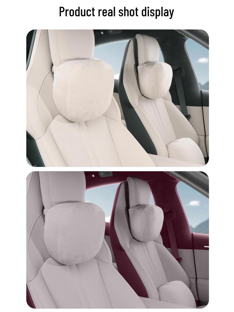 Xiaomi YU7 Car Interior Set: Magnetic Headrest, Lumbar Support, Hidden Neck Protector, Seat Cushion, Pillow.