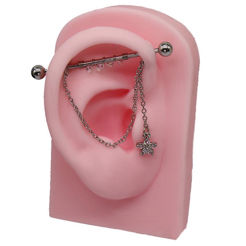 Gaibei Европейский и Американский Трансграничный Пирсинг Уха Перемычки и Кости Цепочки Ногтей