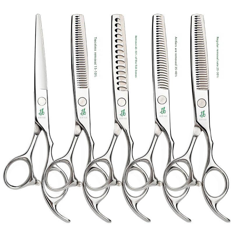 Professional Hair Cutting Scissors Set 5.5 6.0 6.5 7.0 Inch Straight Thinning Shears Barber