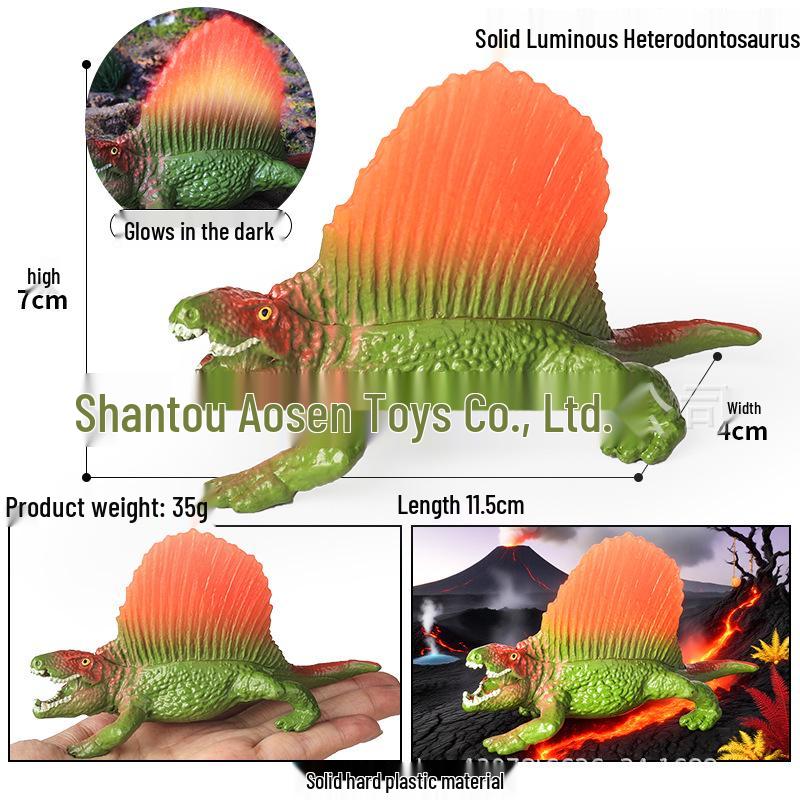 Dinosaur & Dragon Plastic Toy Set: Mythical Animal Figures for Kids
