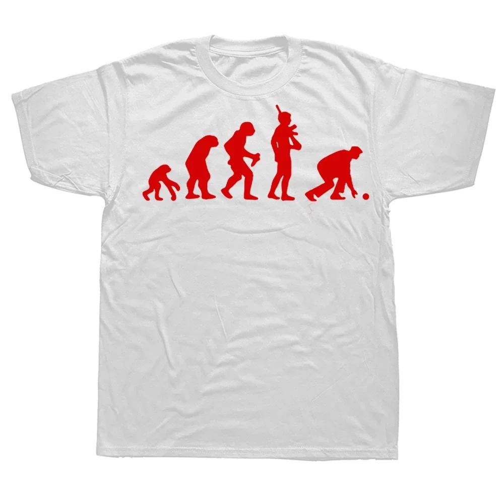 Новинка Потрясающая Эволюция Боулза Футболка Боулинг Уличная Одежда Короткий Рукав Подарок на День Рождения Летний Стиль Футболка Мужская Одежда