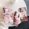 Розовый чехол для телефона для девочек iPhone Samsung A55 S24 FE S25 M35 A16 Xiaomi Redmi Note 13 Pro 14C Huawei Honor Realme противоударный матовый чехол с защитой от царапин