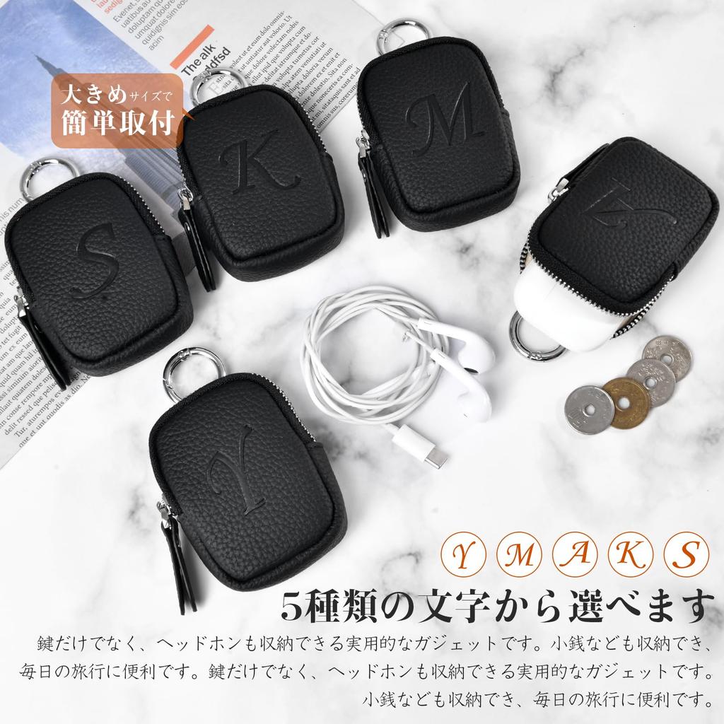 Мини монетница с тиснением инициалов, чехол для наушников, наушников, хранения, ПУ, маленький, на молнии, для ключей, ручной, мешочек, кошелек, чехол, мешочек, сумка, кожа, для макияжа,