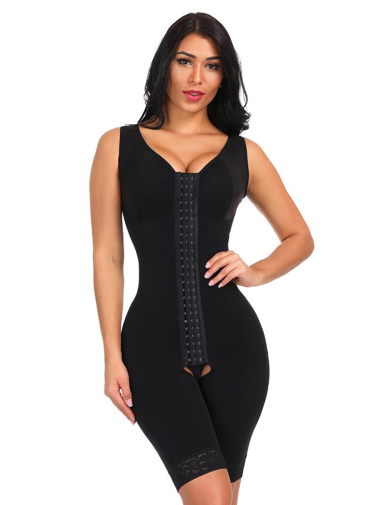 Colombianas Fajas Powernet Girdle Verox Three Hooks At Front Bra In Lycralong Thigh Slimming Woman Reducing Girdles Colombian