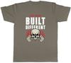 Personalised Gym Fitness Built Different Unisexs TShirt Tee Gift Top