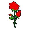 Red Rose Embroidere Patch Cute High End Exquisite Floral Iron On Patch for Jackets Clothes Shirts