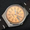 АВТОМАТИЧЕСКИЕ ВИНТАЖНЫЕ ЧАСЫ SEIKO 5 ЯПОНИЯ 6349A МУЖСКИЕ С ОРАНЖЕВЫМ ЦИФЕРБЛАТОМ a701293-5 R206a-a701293