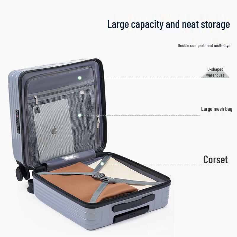 OIWAS 18-inch Carry-On Spinner Luggage