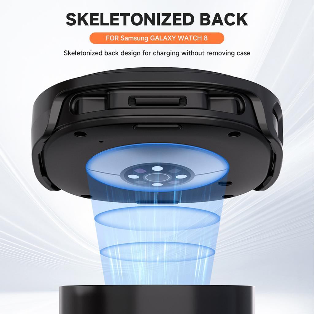Силиконовый ремешок для Samsung Galaxy Watch 8 40 44 мм с чехлом Защитная пленка на экран Бампер для умного ремешка Наручные аксессуары