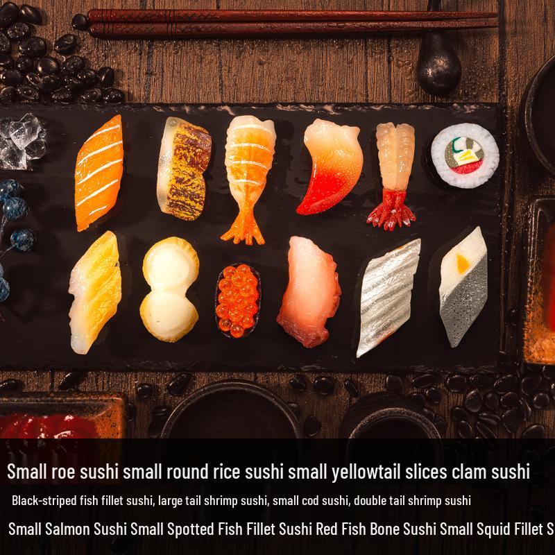 Fake Salmon Sushi Display Set - Japanese Restaurant Decoration