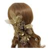 American Flower Head Gold Kimono Hair Graduation Dried Bridal Dress, Flowers, Accessory, Coming-of-Age Ceremony, Ceremony, Wedding, Furisode, Hakama,