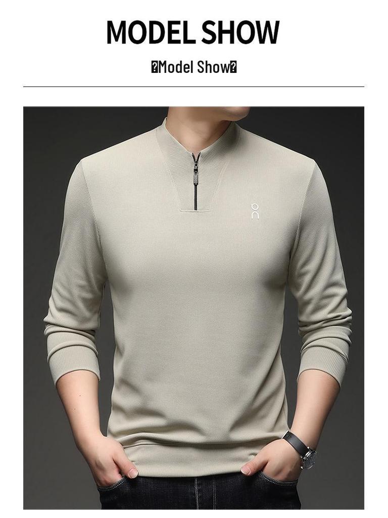 Woodpecker Men's Half-Zip Stand Collar Long-Sleeve Hoodie - 2025 Spring/Autumn Collection
