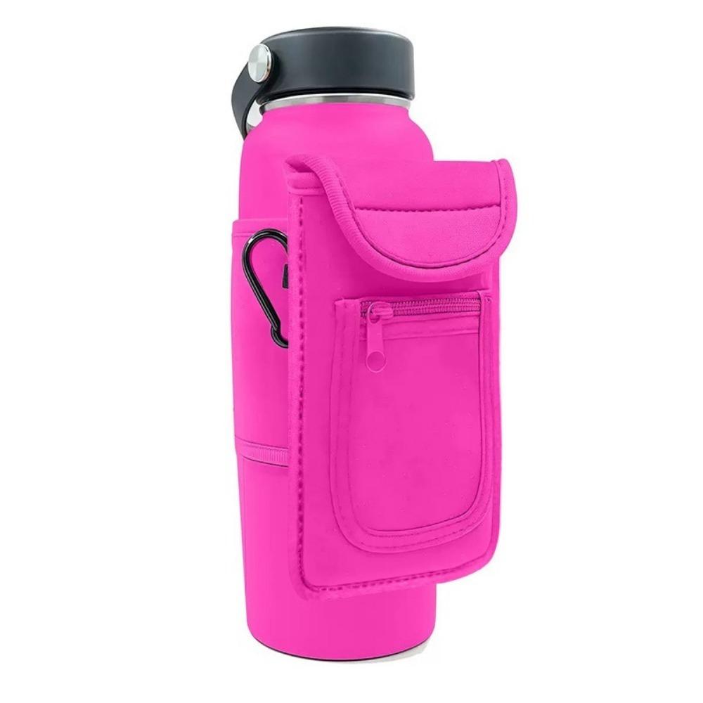 Portable Water Bottle Bag Large Capacity Magnetic Bottle Sleeve Gym Sling Bag  Gym Accessories