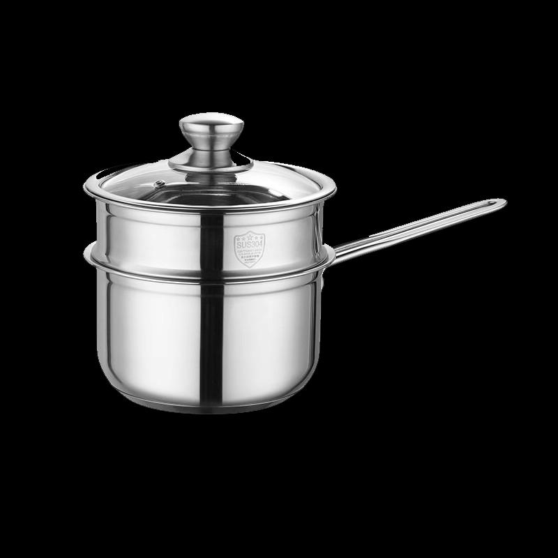 SHANGHENG 304 Stainless Steel Steamer & Milk Pot