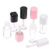 6Ml Empty Transparent Lip Gloss Tubes Big Brush Plastic Lip Balm Tube Lipstick Mini Sample Cosmetic Container Sample Bottle