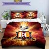 3pcs Duvet Cover Set (1*Duvet Cover + 2*Pillowcase, Without Core), Bradford City AFC Print Bedding Set, Bedroom Decor, All‑Season, Birthday Gift
