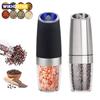 Electric Salt and Pepper Grinders Stainless Steel Automatic Gravity Herb Spice Mill Adjustable Coarseness Kitchen Gadget Sets