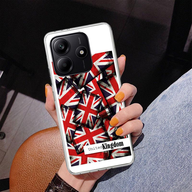Union Jack England UK Flag Phone Case For Xiaomi Redmi Note 15 14 13 12S 12 11 Pro Plus 14S 11S 11E 10 10S 11T 5G Personalized C