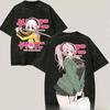 Super Sonico Anime Graphic Tshirt Vintage Washed Manga Merch Harajuku Unisex Oversized Crew Neck Cotton Short Sleeve Tee Tops