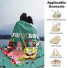 1Pc Spongebob Friends Adventure Blanket Soft Throw Blanket For Home Bedroom Bed Sofa Travel Office Solid Christmas Blanket