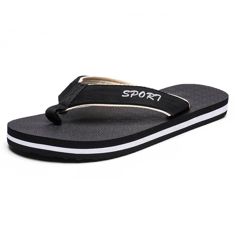 Fashion Summer Beach Outdoor Sandals Fashion Flip-flops Men's Casual Sports Non-slip Flip-flops Bathroom Slippers Home Large Size