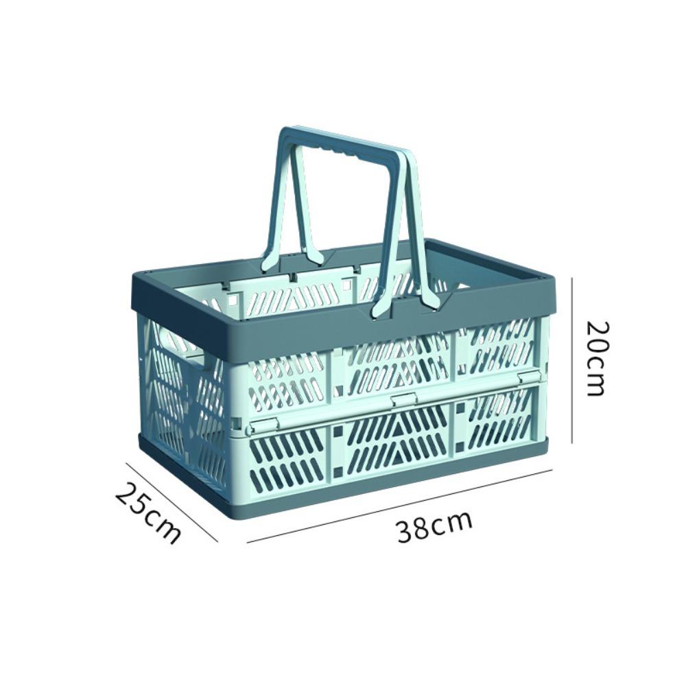 with Handle Outdoor Picnic Basket Plastic Camping Storage Basket  For Kitchen and Camping