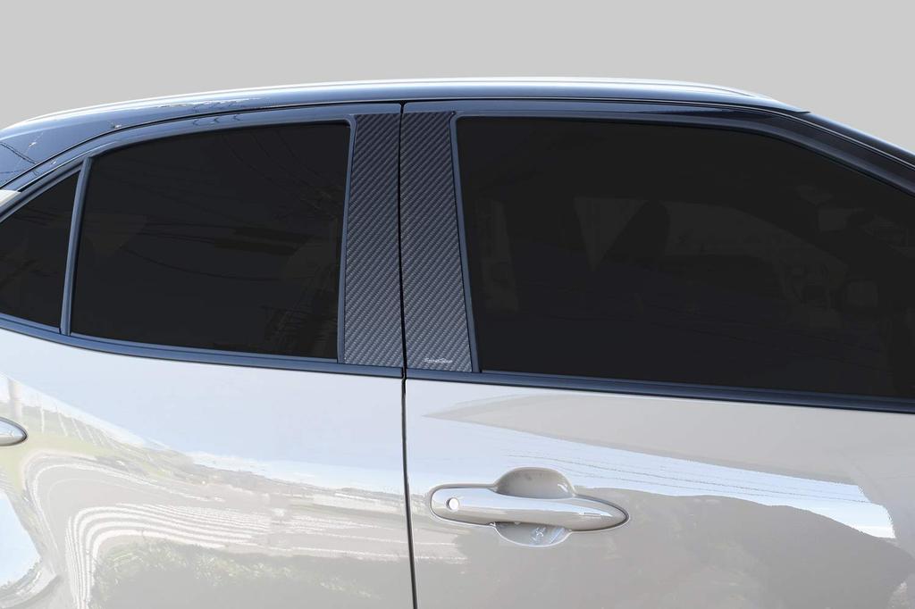 Декоративная накладка на стойку кузова SecondStage Carbon Fiber для Toyota Yaris Cross (без T557DCB) (Цифровой вид, козырьки) /