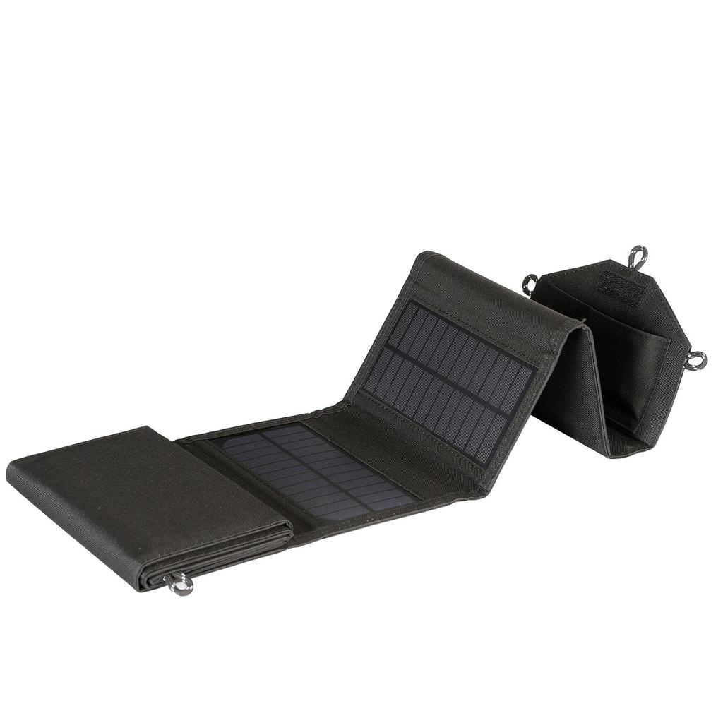 20W Foldable Monocrystalline Solar Panel with Dual USB for Camping & Phone Charging