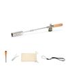 Portable Flamethrower Adjustable Firepower with Storage Bag Weed Torch for Outdoors Long Gun Gray