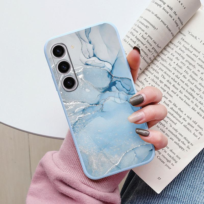 Чехол для Samsung A55 5G Задняя крышка Защитный силиконовый Funda Модный Мраморный Каменный Текстурный Coque для Samsung Galaxy A54 A56 Capa