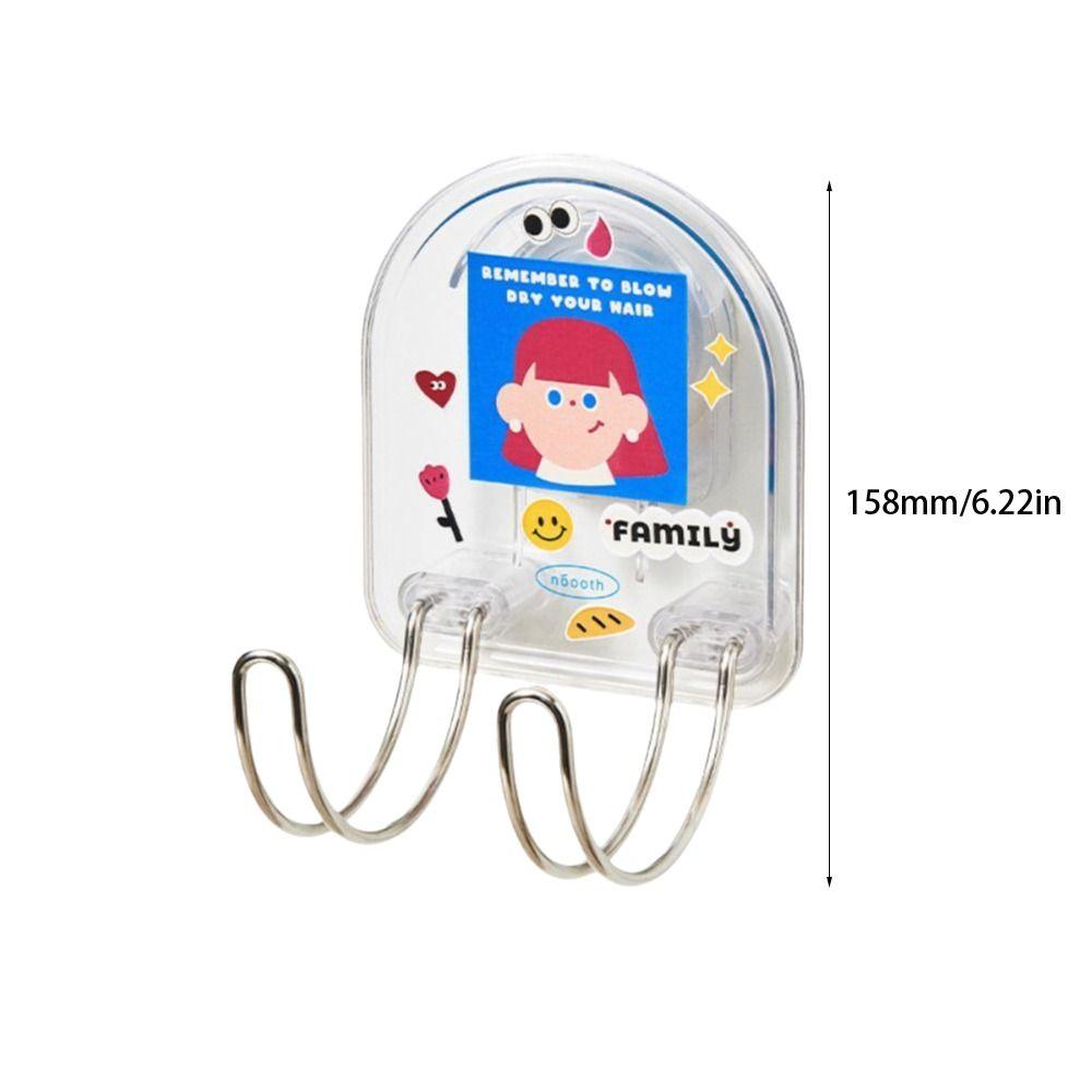 Space-Saving Storage No-Drill Wall-Mounted Storage Rack Multi-Purpose Hairdryer Organizer Bathroom