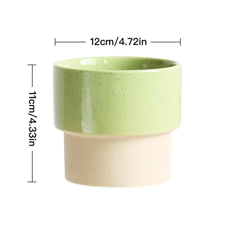 Простой красочный цветочный горшок, сочный горшок, керамический горшок, домашний декор, настольные украшения, бонсай, горшок, украшение сада