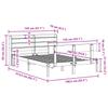 Solid Wood Bed without Mattress White 135 x 190 cm Pine Wood
