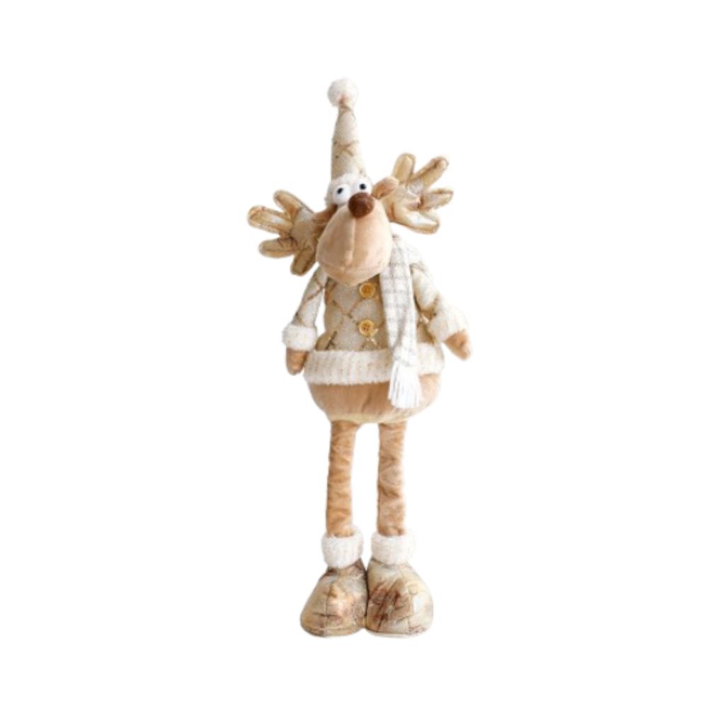 Золотые рождественские плюшевые кукольные украшения милые рождественские украшения новогодние принадлежности