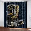 3D Truck Printed Blackout Curtains Car Printing Window Curtain For Living Room Bedroom Drapes Decor 183x214cm Custom