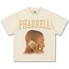 Pharrell Williams Retro Printed TShirt Oversized Unisex Casual Streetwear Cotton Tee Fashion Rapper Hip Hop Top for Youth