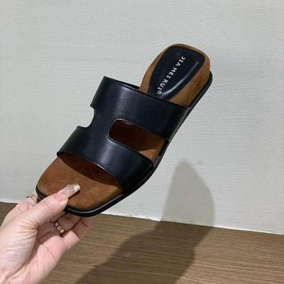 Мода 2025 Новая женская обувь С открытым носком Женские тапочки Модные уличные повседневные Летние Новые Легкие Удобные Бестселлер Тапочки на плоской подошве