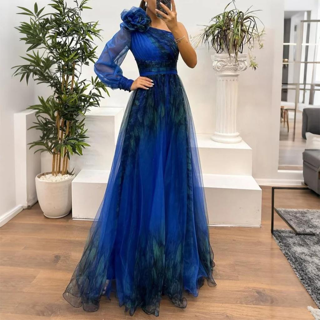 Women's Summer Dress Mesh Printed Suspender Holiday Casual Party Dress