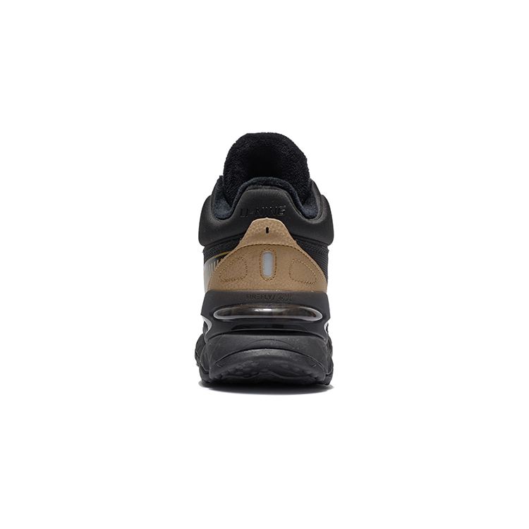 Li Ning Chih Ying Светоотражающий флис Повседневные Амортизирующие Нескользящие Износостойкие Кроссовки с высоким верхом для бега Детские кроссовки Черный YKCR188-35