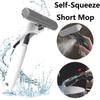 Wet and Dry Mini Spray Mop Handheld Squeeze Mops Portable Desktop Mop