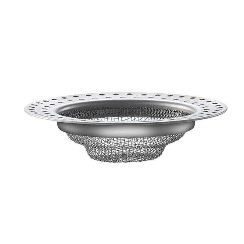 Фильтр для кухонной мойки из нержавеющей стали с резиновой заглушкой, препятствующей засорению