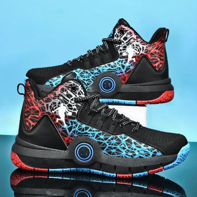High Quality Basketball Shoes Men Sneakers Boys Basket Shoes Autumn High Top Anti-slip Outdoor Sports Shoes Trainer Male Summer