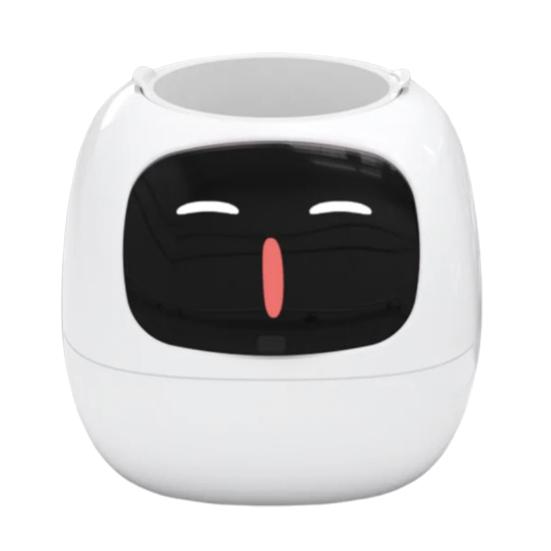 Умный цветочный горшок с выражениями AI Умный плантатор Робот Виртуальный питомец Умный цветочный горшок с 7 датчиками Время Температура Дисплей для садоводства Внутренний декор